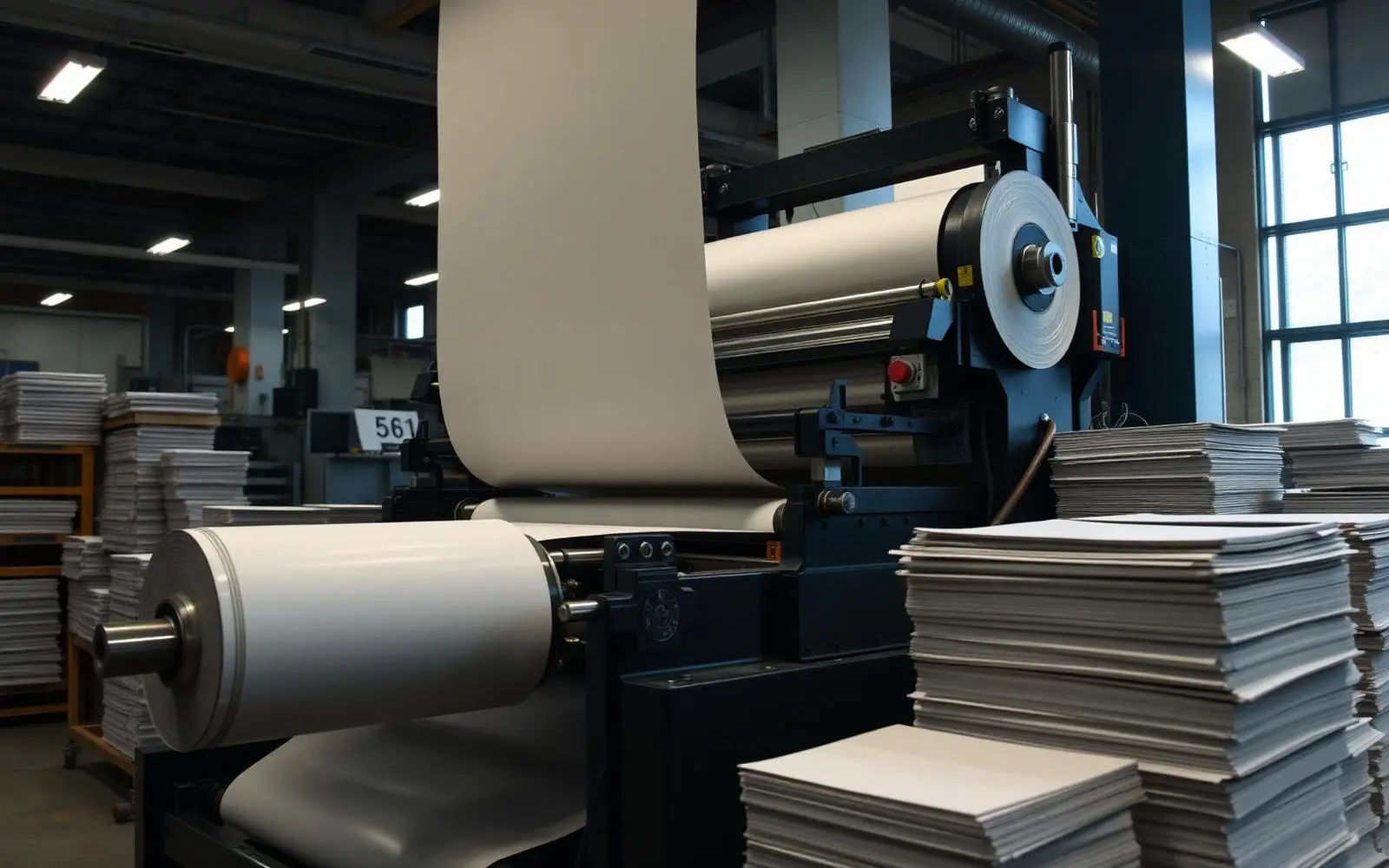 Bulk Paper Printing press at the SA Creative print studio