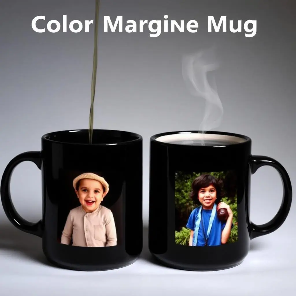 Custom printed Magic Colour-Change Mugs by SA Creative